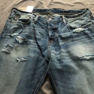 Abercrombie & Fitch Distressed Vintage Bootcut Jeans